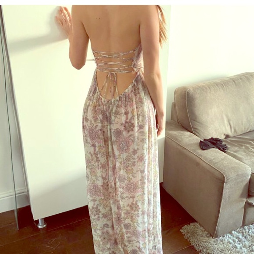 Y2K Victoria Secret sexy floral Gown Agent Provocateur For Love of lemons size S